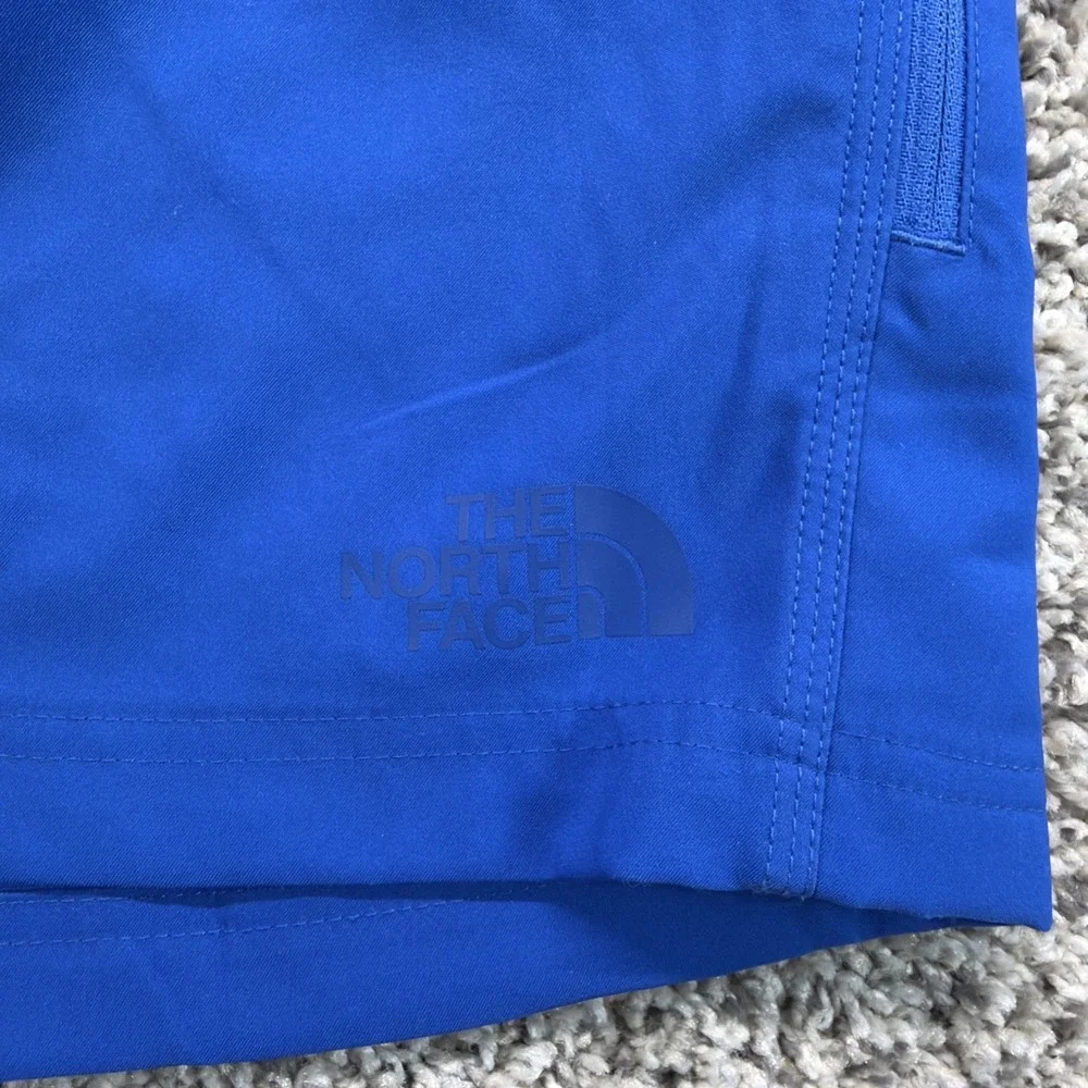 The North Face Blue Board Shorts Swim Trunks Mens Size 32‎ Zip Pocket